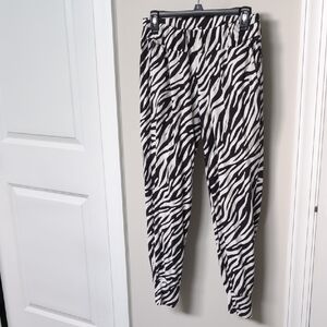 Cabi ATZ Zebra Print Joggers Small